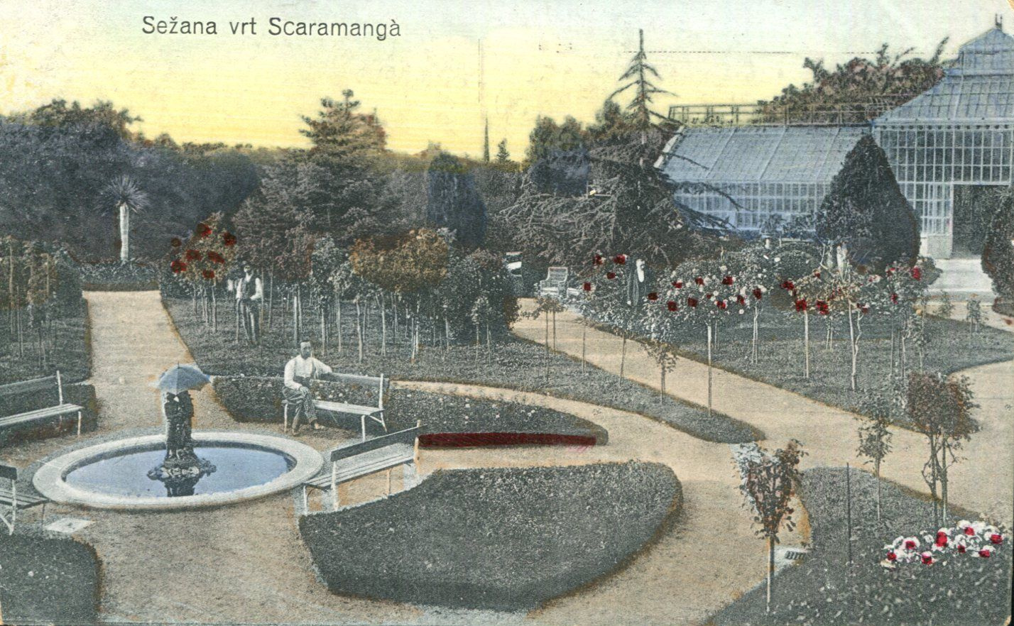 Razglednica Sežane iz leta 1918